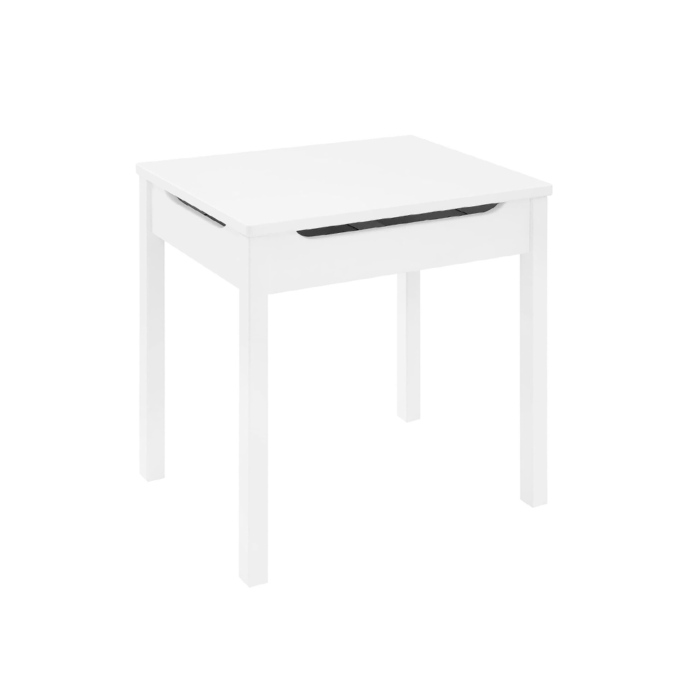 Escritorio para niños Americano con tapa elevable de madera en blanco