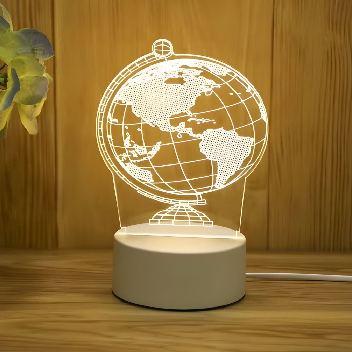 Lámpara de noche acrílica 3D