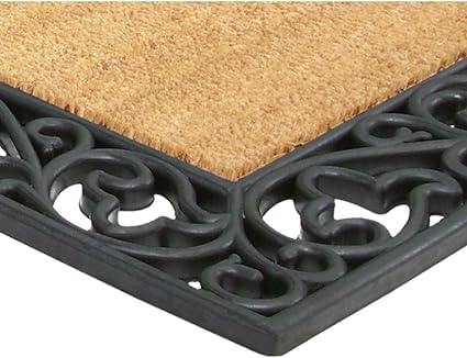 Alfombra Americana marca Nedia Home Felpuda Semicircular Monograma T