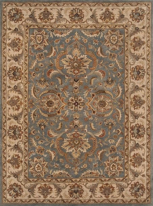 Alfombra Americana marca Continental Rug Company modelo Vista del prado en Azul/Beige