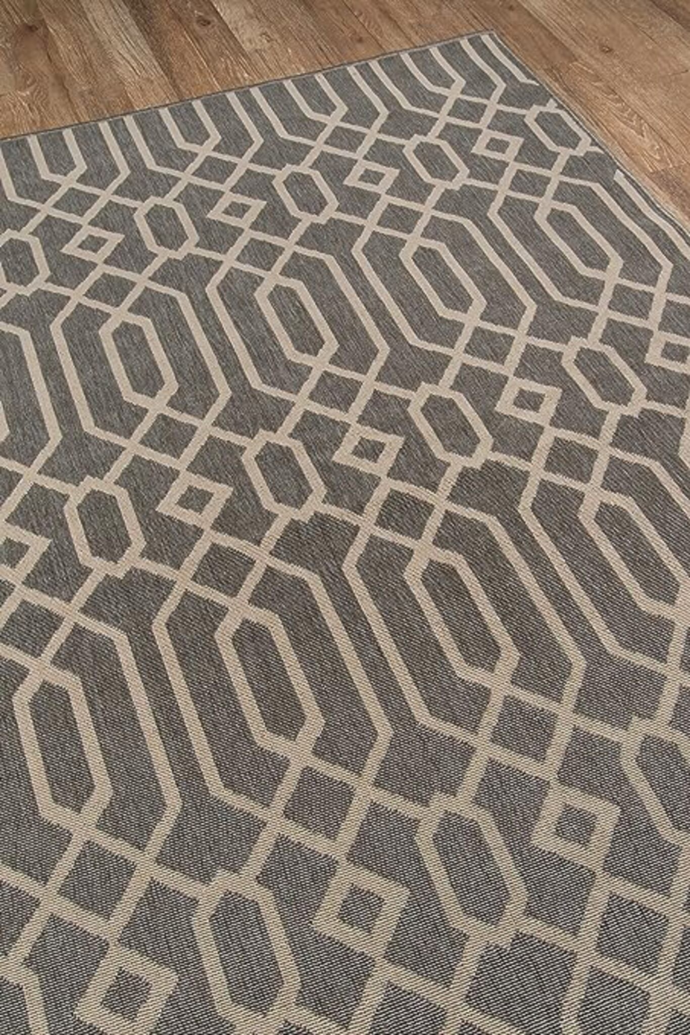 Alfombra Americana marca Momeni Contemporánea en color Gris