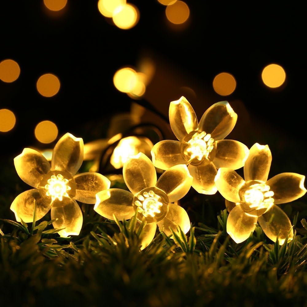 Luces LED de Flores Americanas decorativas para eventos en Luz cálida