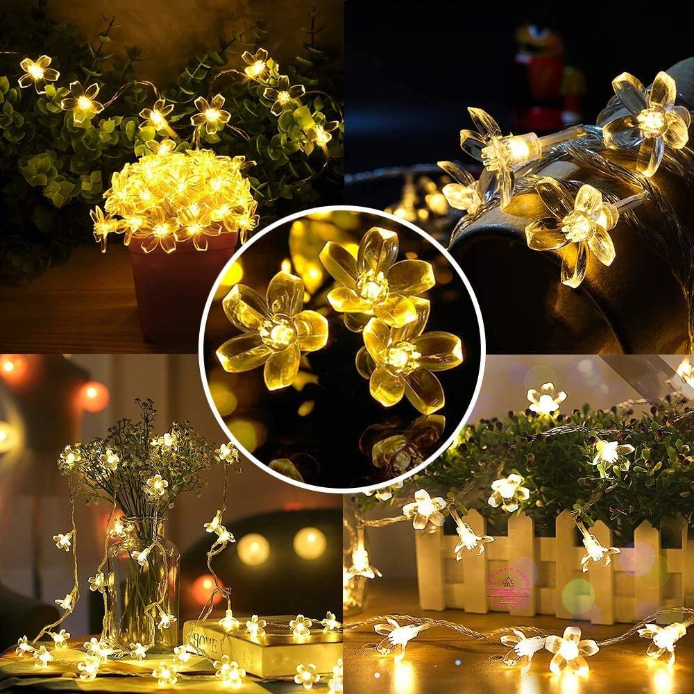 Luces LED de Flores Americanas decorativas para eventos en Luz cálida