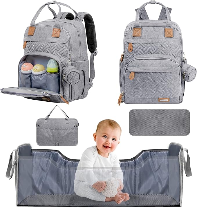 Mochila para bebe con cambiador marca Yokakio