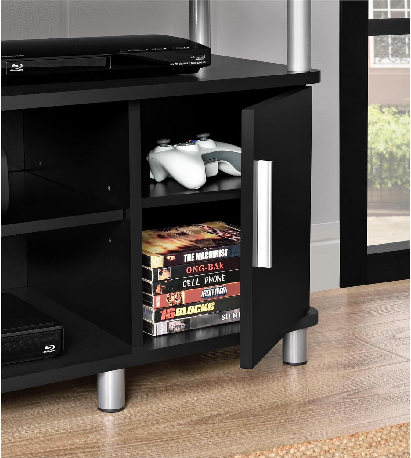 Mueble para TV Carson de hasta 50" Ameriwood Home, color negro